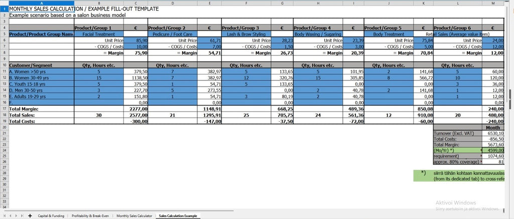 Project Budget Template