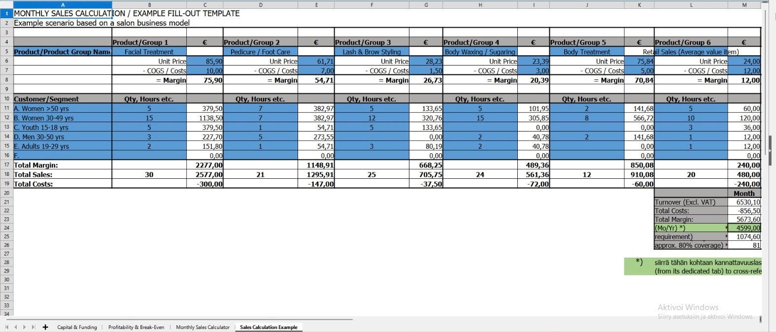 Project Budget Template