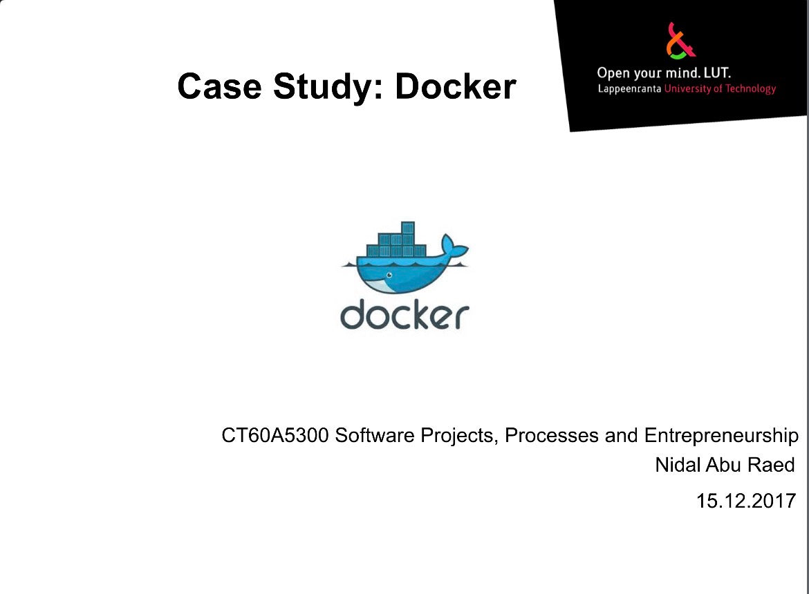 science success story✅Case: Docker