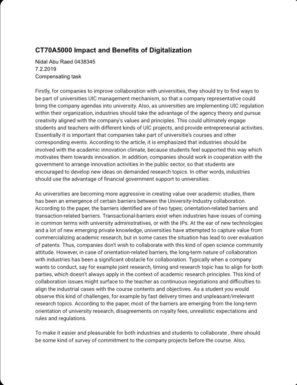 A collection of software development related research reports