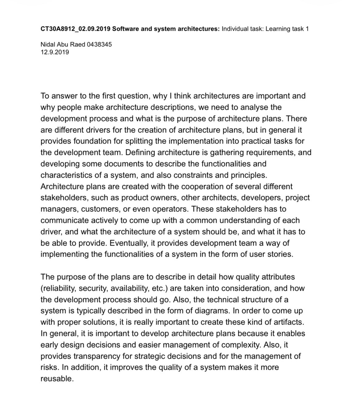A collection of software development related research reports