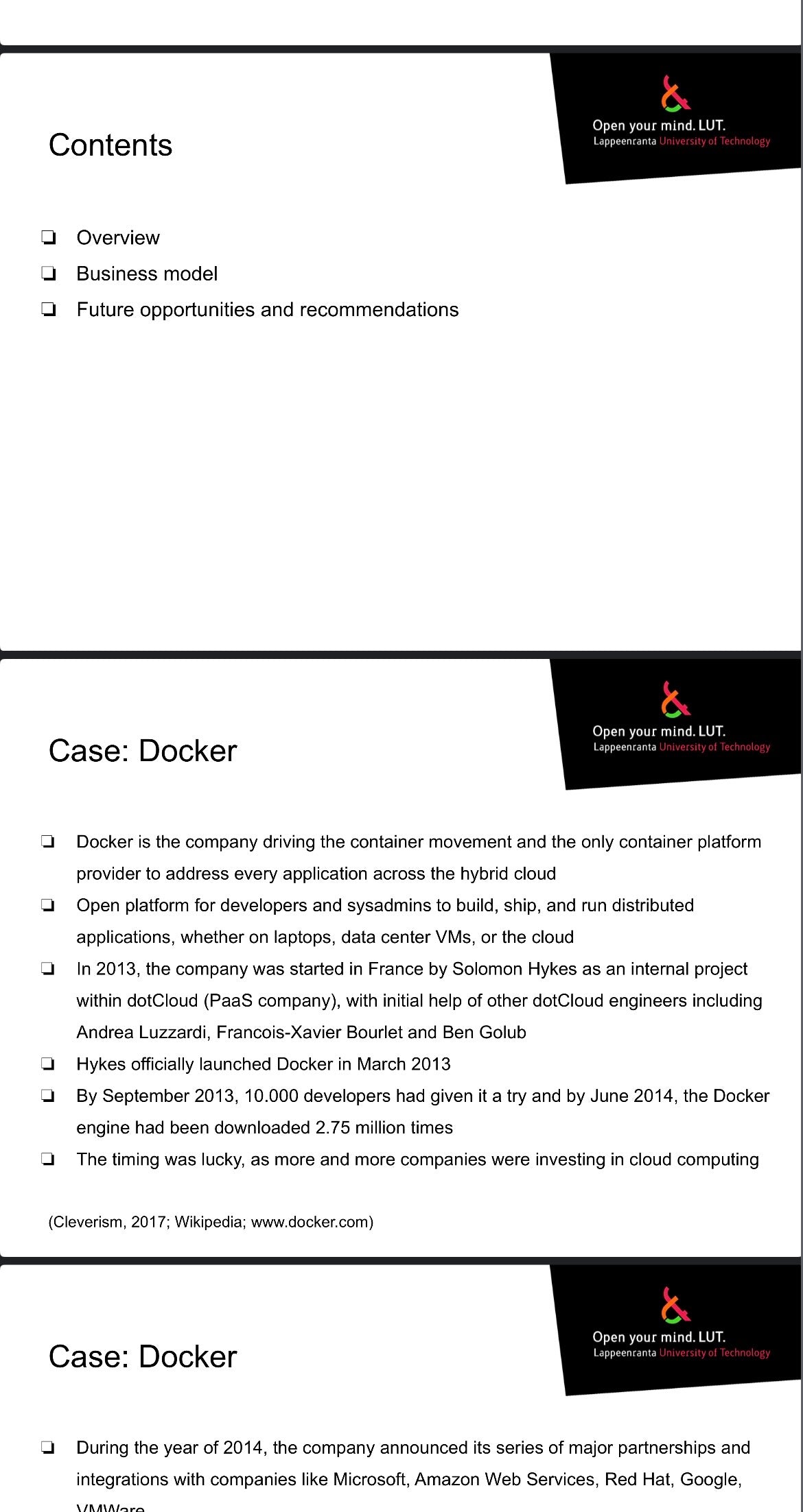 science success story✅Case: Docker