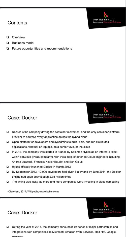 science success story✅Case: Docker