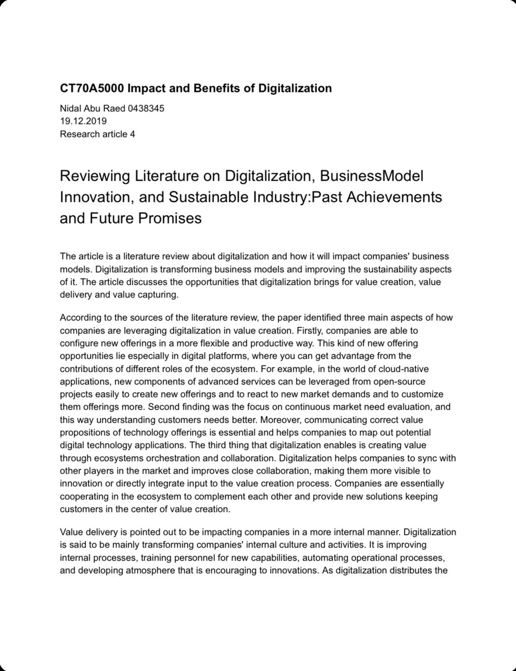 A collection of software development related research reports