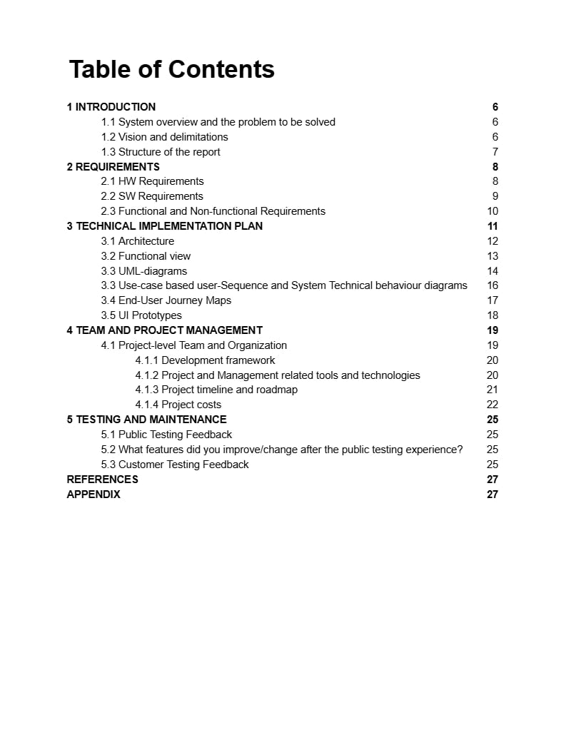 Software Specifications Document Template