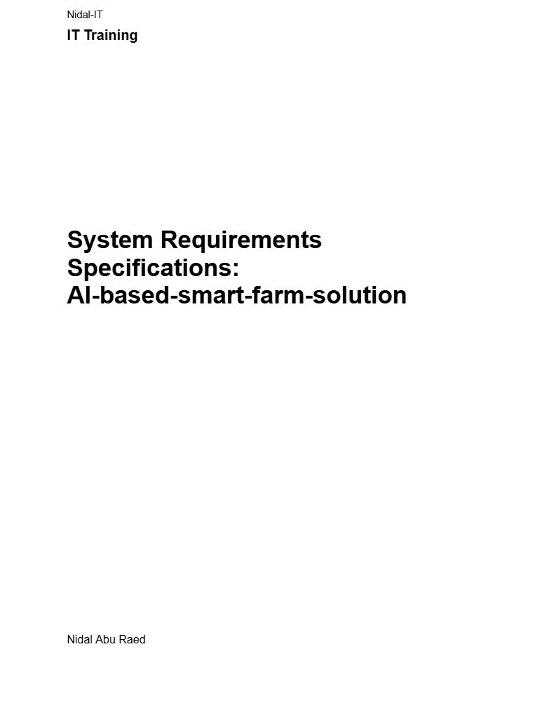 Software Specifications Document Template